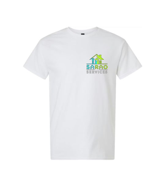 Sarao Services white t-shirt