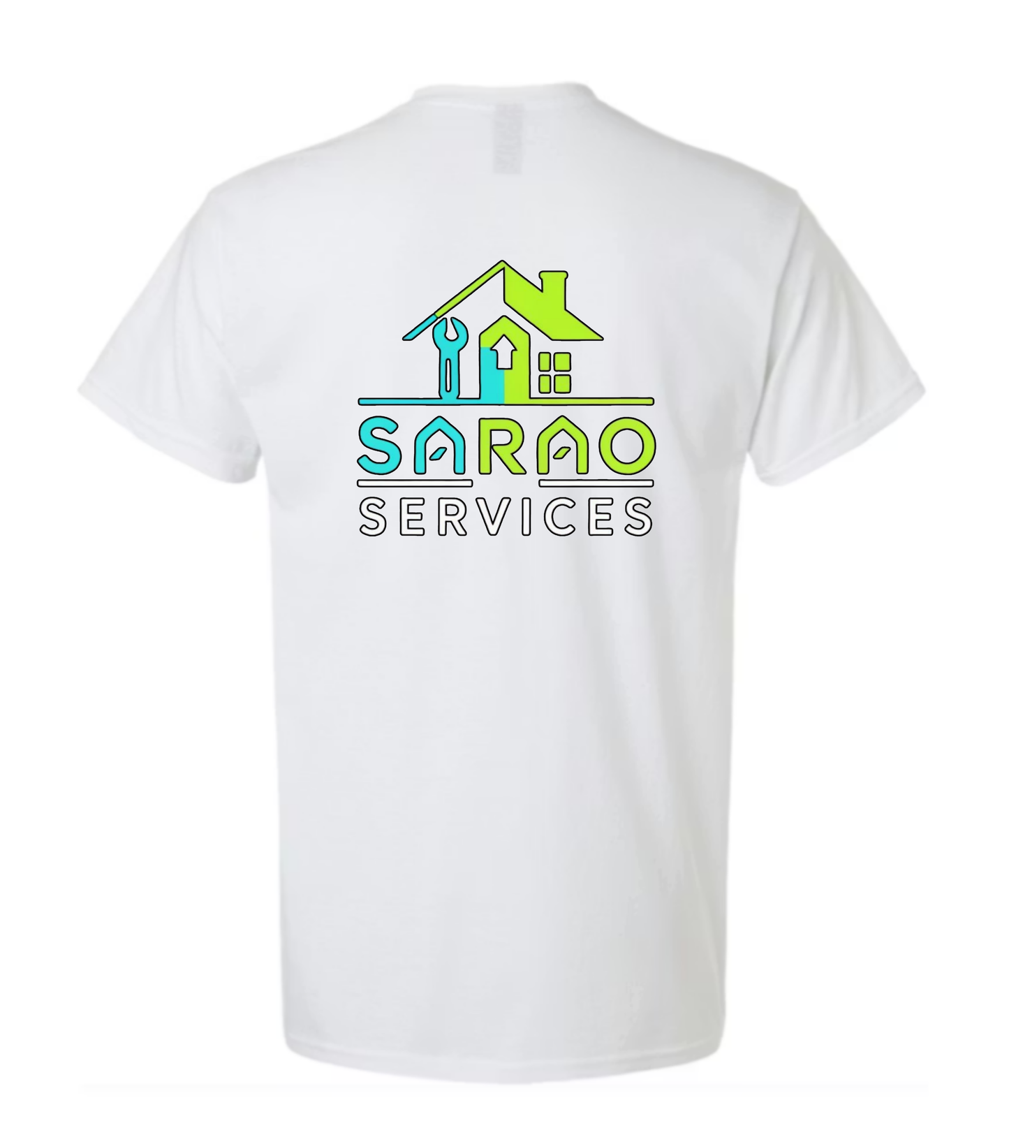 Sarao Services white t-shirt